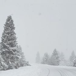 El Cerro Catedral y la ciudad de Bariloche amanecieron nevados este 24 de mayo de 2022.