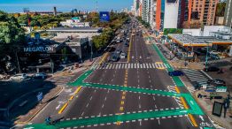 El tramo de la bicisenda que conecta las avenidas Comodoro Martín Rivadavia con Del Libertador. 20220524