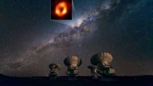 Publican la primera imagen del gran agujero negro del corazón de la Vía Láctea