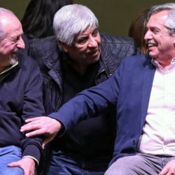 Yasky, Moyano y Alberto Fernández.  | Foto:CEDOC
