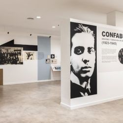 The "Confabulaciones: Amistad y creación en Borges (1923-1944)" exhibit on the second floor of the Centro Cultural Borges.