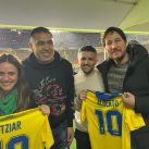 Itziar Ituño y Alberto Ammann visitaron la Bombonera en su paso por la Argentina