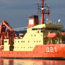 El Ara Austral zarpó desde la Base Naval de Mar del Plata el pasado jueves 19 de mayo con un equipo de 25 científicos a bordo 