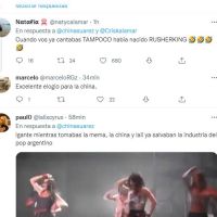 La China Suárez enfrentó a L-Gante por una frase  sobre su carrera musical 