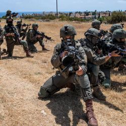 Esta imagen distribuida por el ejército israelí, muestra a soldados que participan en un ejercicio militar en Chipre. | Foto:Ministerio de Defensa de Israel / AFP