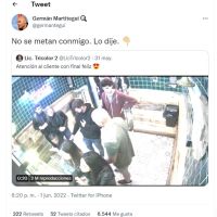 Germán Martitegui sorprendió con un violento video: "No se metan conmigo"
