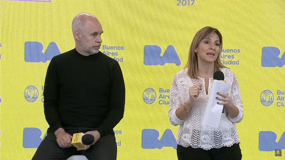 Horacio Rodríguez Larreta y Soledad Acuña