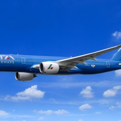 ITA Airways llegó a la Argentina con un Airbus azzurro bautizado Roberto Baggio.