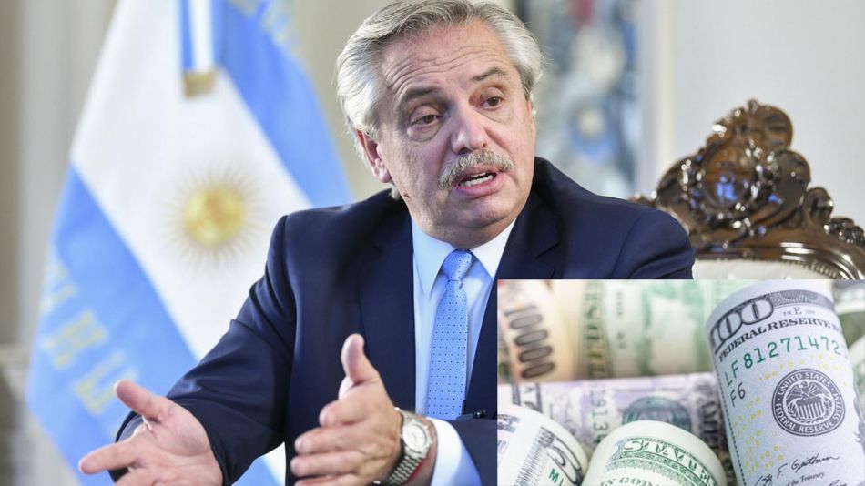 Alberto Fernández y reserva de dólares 20220606
