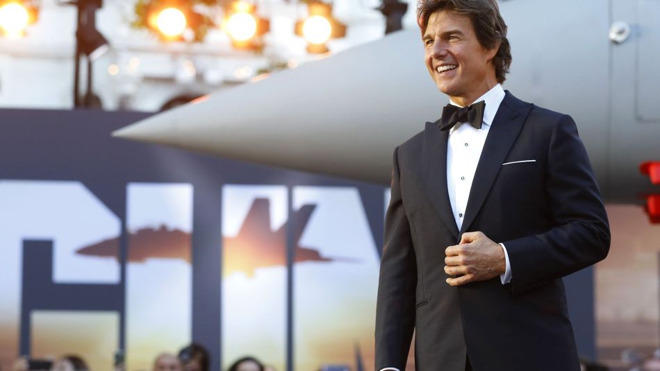 Tom Cruise at Top Gun Maverick premiere