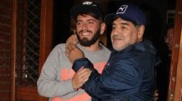 Diego Maradona Junior y padre