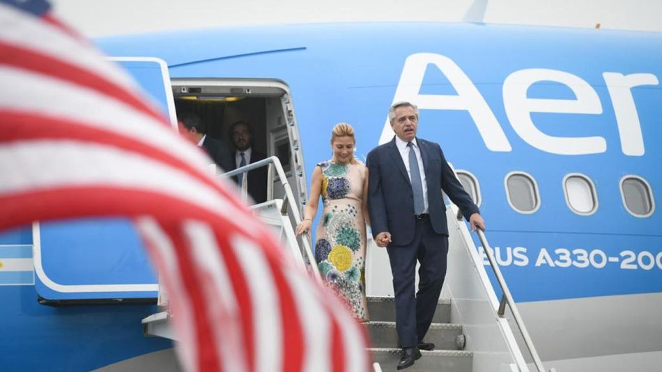 Alberto Fernández llega a la Cumbre de las Américas 20220608