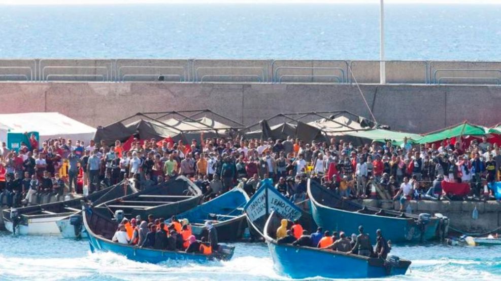 Inmigrantes en costas españolas