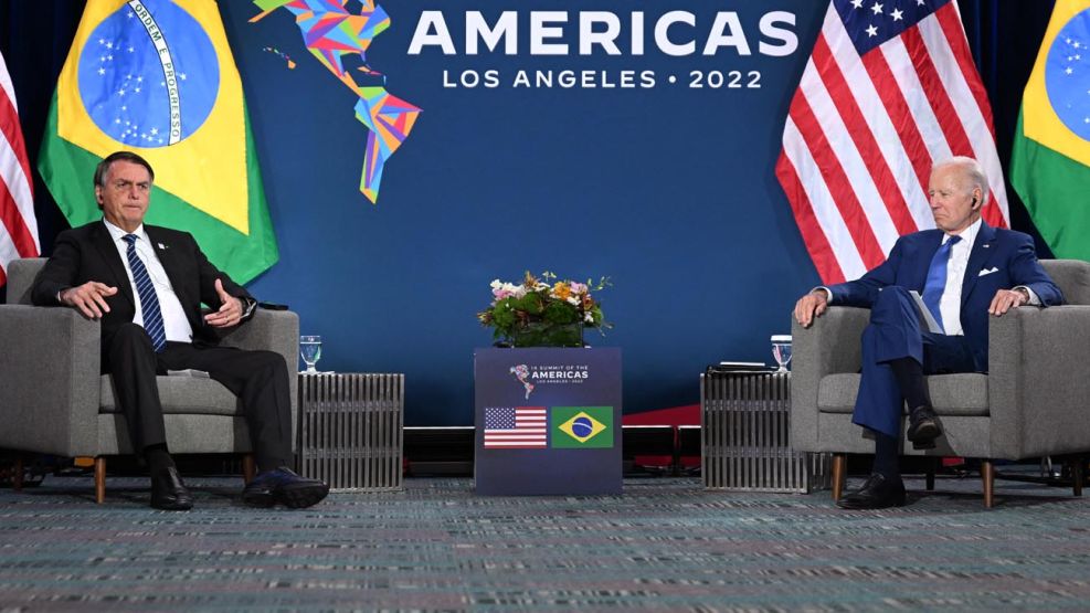 Jair Bolsonaro y Joe Biden 20220610