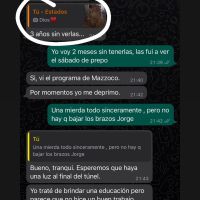 Matías Defederico dio a conocer los polémicos chats que tuvo con el papá de Cinthia Fernández