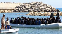 Migrantes en las costas de Libia