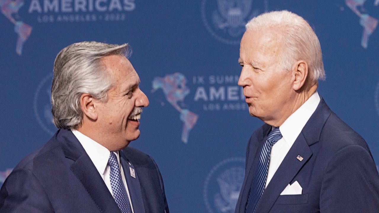 Alberto Fernández y Joe Biden | Foto:cedoc