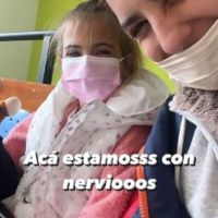 Cinthia Fernández compartió una foto tras la operación de su hija