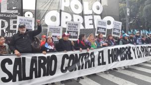  El Polo Obrero volvió a marcha y convirtió en un caos el tránsito en el centro porteño 20220616