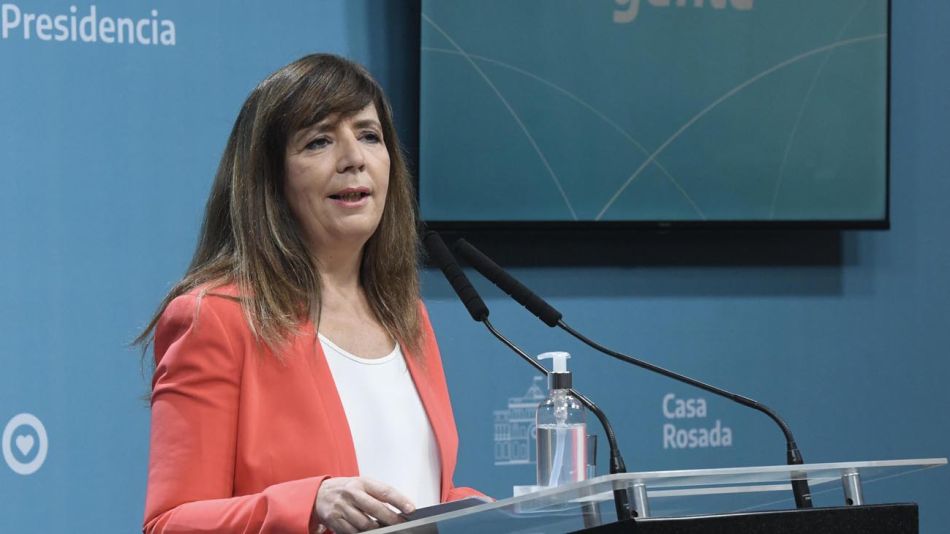 La portavoz de la Presidencia, Gabriela Cerruti anuncios 20220616