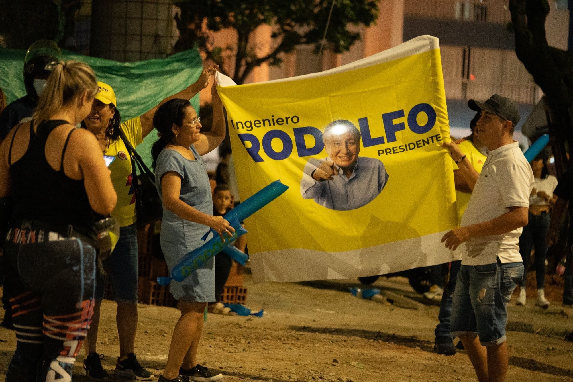 Presidential Candidate Rodolfo Hernandez Holds Election Night Rally