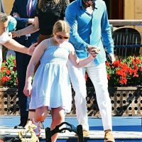 Las tiernas fotos de David Beckham y su hija Harper paseando en góndola