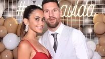 Antonela Roccuzzo y Leo Messi fueron la sensación de en la boda de Jordi Alba