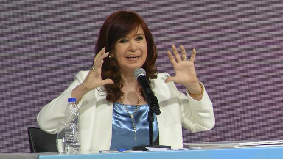 La vicepresidenta Cristina Kirchner.