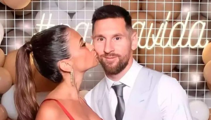 Messi y Antonela estuvieron presentes en el casamiento de Jordi Alba