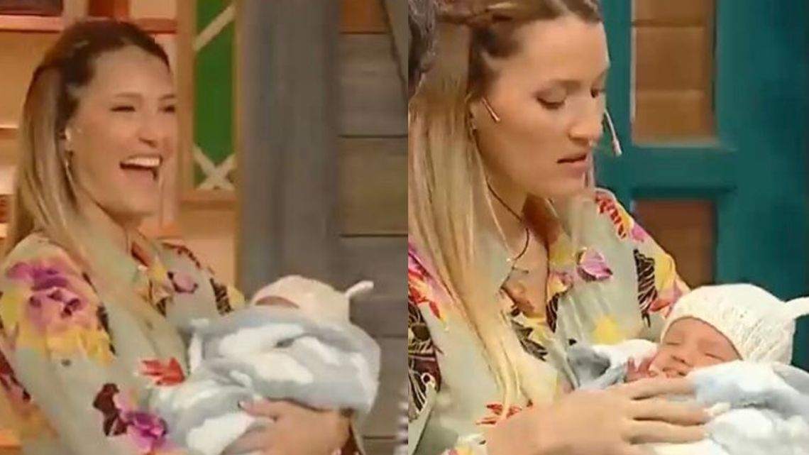 Micaela Viciconte presentó a Luca Cubero por primera vez en televisión