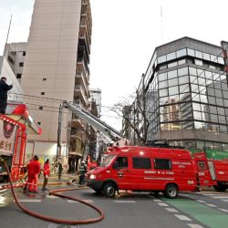 Scenes from the Recoleta tower block fire. At least five people, including three young children, were killed in the early hours of June 23, 2022, after flames broke out at a 14-storey apartment building in Buenos Aires.