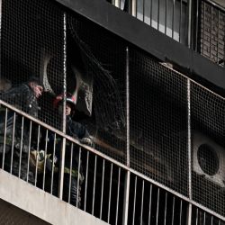 Scenes from the Recoleta tower block fire. At least five people, including three young children, were killed in the early hours of June 23, 2022, after flames broke out at a 14-storey apartment building in Buenos Aires.