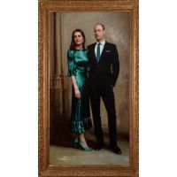 Kate Middleton y el príncipe Guillermo inauguran su primer retrato juntos 