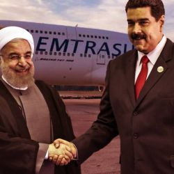 Maduro junto al ex presidente iraní, Hasan Rohani. | Foto:CEDOC