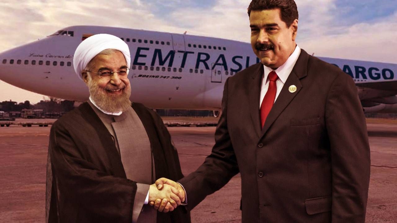 Maduro junto al ex presidente iraní, Hasan Rohani.  | Foto:CEDOC