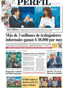 La tapa del Diario PERFIL de este domingo 26 de junio de 2022