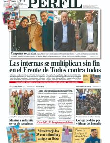 La tapa del Diario PERFIL de este sábado 25 de junio de 2022