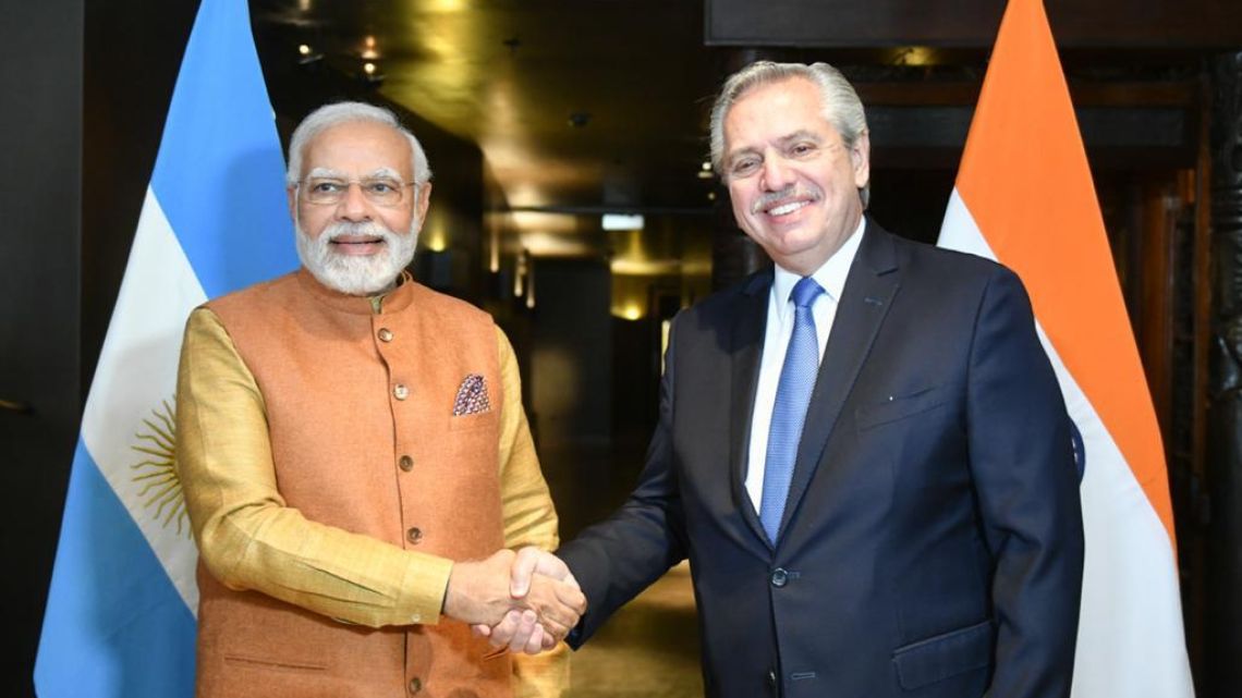 Insieme a Narendra Modi, Alberto Fernández ha aperto una serie di 7 incontri bilaterali in 36 ore