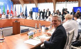 President Alberto Fernández attends the G7 Leaders Summit in Bavaria.