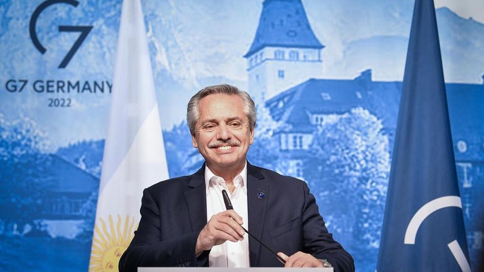 Alberto Fernández en la Cumbre G7 20220627