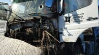 Accidente de un camionero atacado a piedrazos