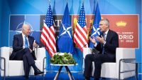 Jens Stoltenberg dio la bienvenida a Joe Biden a la cumbre de la OTAN en Madrid