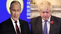 Vladimir Putin y Boris Johnson 20220629