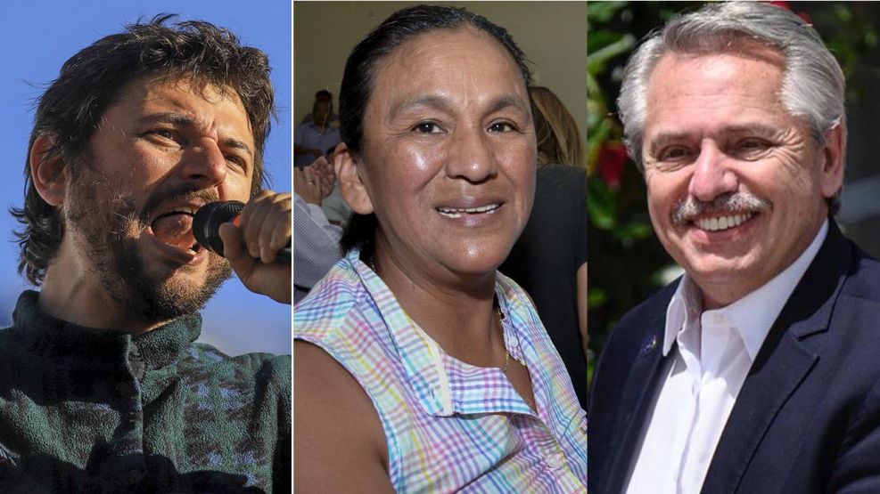 Juan Grabois, Milagro Sala y Alberto Fernández 20220629