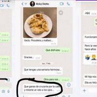 Filtraron los chats de Ricky Diotto con otra mujer tras su separación con María Fernanda Callejón