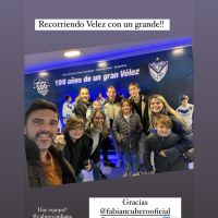 Mica Viciconte y Fabián Cubero llevaron por primera vez a Luca a la cancha