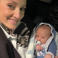Mica Viciconte y Fabián Cubero llevaron por primera vez a Luca a la cancha