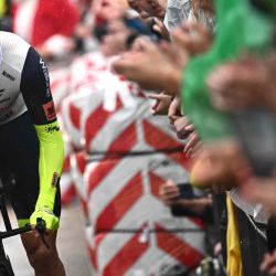 Alexander Kristoff, pedalea durante la primera etapa de la 109ª edición de la carrera ciclista del Tour de Francia, etapa de contrarreloj individual de 13,2 km en Copenhague. Anne- Christine POUJOULAT / AFP. | Foto:AFP
