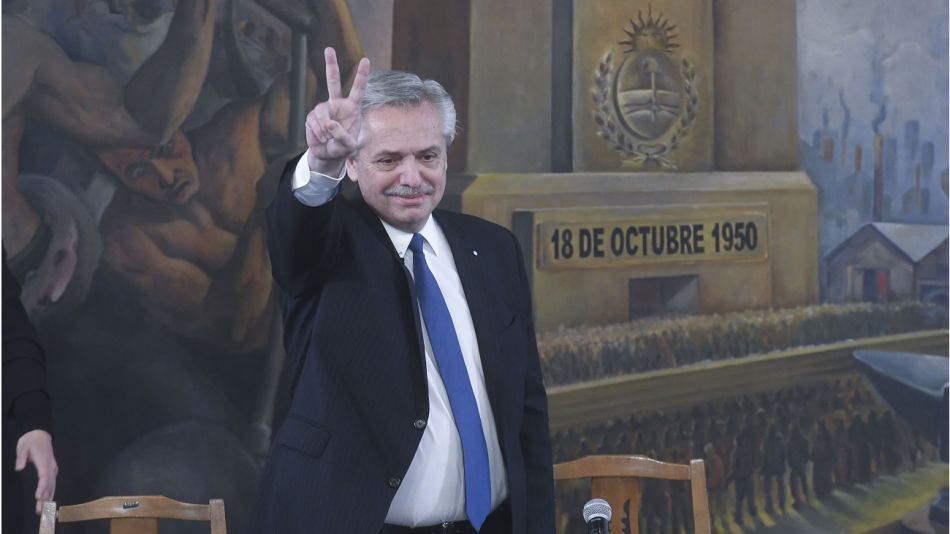 Alberto Fernández en la CGT