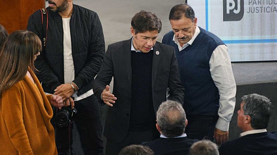 Axel Kicillof, una presencia de peso en el acto de Alberto Fernández en la CGT.